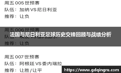 法国与尼日利亚足球历史交锋回顾与战绩分析